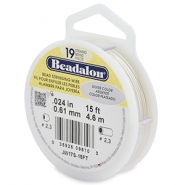 Beadalon filo infilaperle 19 fili diametro 0.61mm argento