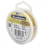 Beadalon filo infilaperle 19 fili diametro 0.38mm oro