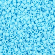 Perline Miyuki Delica 11/0 Opaque matte turquoise blue DB-755