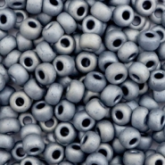 Rocailles Miyuki 6/0 Metallic matte silver gray 6-2002