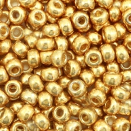 Rocailles Miyuki 6/0 Duracoat galvanized gold 6-4202
