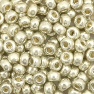 Rocailles Miyuki 6/0 Duracoat galvanized silver 6-4201