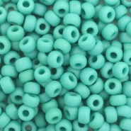 Rocailles Miyuki 6/0 Opaque matte turquoise green 6-412f