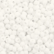 Rocailles Miyuki 8/0 Opaque matte white 8-402f