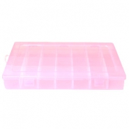 Espositore per bigiotteria contenitore con 28 scomparti rosa