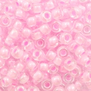 Rocailles Miyuki 8/0 Pink lined crystal 6 - 207