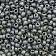 Rocailles Miyuki 8/0 Metallic matte silver grey 8 - 2002