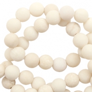 Perline in pietra naturale Marmo Marmo 6mm biancastro