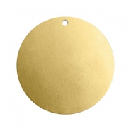 ImpressArt basi di metallo 22mm ciondolo in ottone oro chiaro