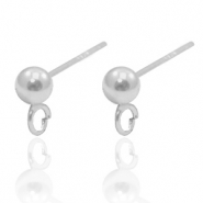 Componenti in argento 925 perno con anellino argento