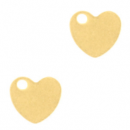 Ciondoli in acciaio inossidabile a forma di cuore oro