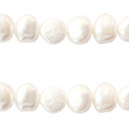BQ Perle di acqua dolce pepita rotonde 8-9mm bianco naturale