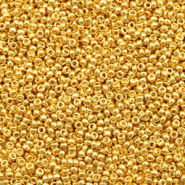 Rocailles Miyuki 15/0 24kt gold plated 15-191