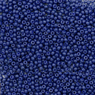 Rocailles Miyuki 15/0 Duracoat opaque dyed navy blue 15-4493