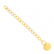 Componenti in acciaio inossidabile allungatrice 8 mm con piastra rotonda oro