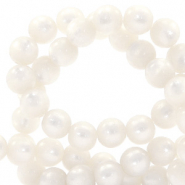Perline Super Polaris 8 mm tonda bianco