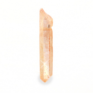 Pendente in pietra naturale Quarzo pesca-arancio chiaro