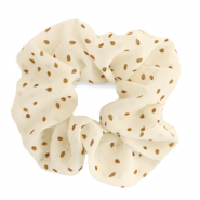 Elastici per capelli con stampa a pois biancastro