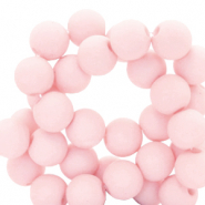Perline in acrilico 4 mm rosa abbronzatura