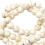 Perline di ceramica 4 mm biancastro