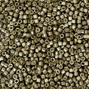 Perline Miyuki Delica 11/0 Duracoat galvanized pewter silver DB-1852