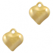 Ciondoli in acciaio inossidabile cuore oro