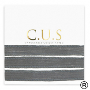 C.U.S&reg; nastro di gioielli scintillante grigio antracite