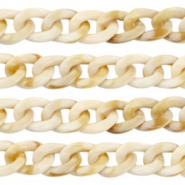 Catena in acrilico 19mm beige