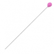 Componenti di metallo DQ chiodini testa tonda 52mm argento antico-rosa (privo di nichel)