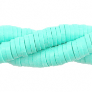 Perline Katsuki 4mm blu acqua sbiancato
