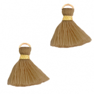 Nappine 1.5cm oro-marrone masala