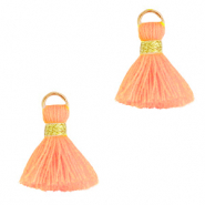 Nappine 1.5cm oro-pesca neon