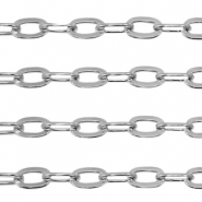 Componenti in acciaio inossidabile catena a rol&ograve; ovale anchor cable links argento