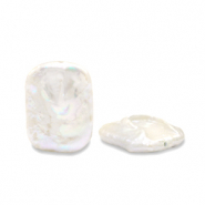 BQ Perle di acqua dolce rettangolo bianco naturale