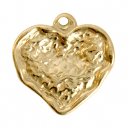 Ciondoli in acciaio inossidabile cuore oro