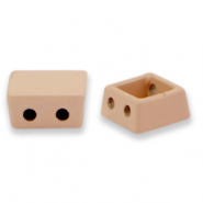 Perline Tile quadrato rosa polvere