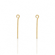 Componenti in acciaio inossidabile chiodino a occhiello 30mm oro