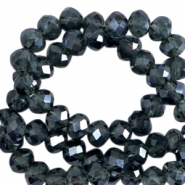 Perline sfaccettate 3x2mm rondella blu interstellare-effetto perlato