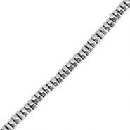 Perline di ematite disco argento