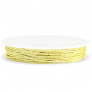 Coda di topo intrecciato 1mm giallo oro metallico