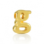 Perline alfabeto di metallo DQ G oro (privo di nichel)