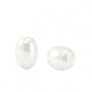 Imitazione di perle d'acqua dolce chicco di riso bianco