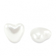 Imitazione di perle d'acqua dolce cuore bianco