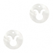 Pendenti di conchiglia prodotti speciali Toro bianco (colore naturale)