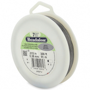 Beadalon filo infilaperle 7 fili diametro 0.38mm acciaio inossidabile brillante