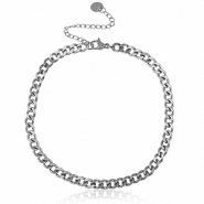 Cavigliere in acciaio inossidabile argento