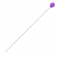 Componenti di metallo DQ chiodini testa tonda 52mm argento antico-viola (privo di nichel)
