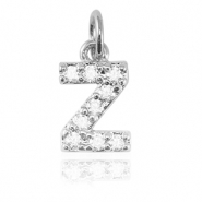Metallo TQ in ottone ciondolo lettera Z argento