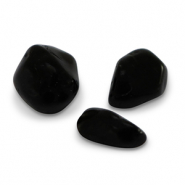 Perline in pietra naturale ossidiana nero