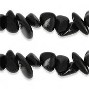 Perline in pietra naturale chips Ossidiana nero-antracite marmo